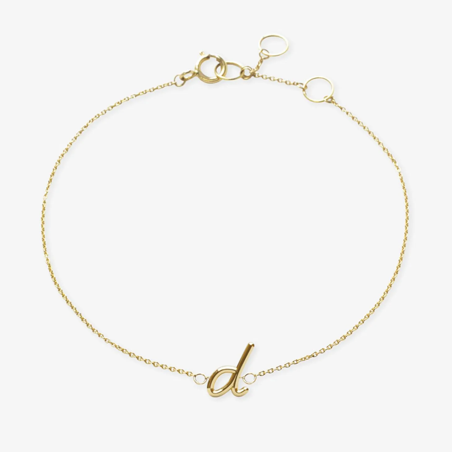 Love Letter - 18Ct Gold, Initial Chain Bracelet^The Alkemistry Best Sale