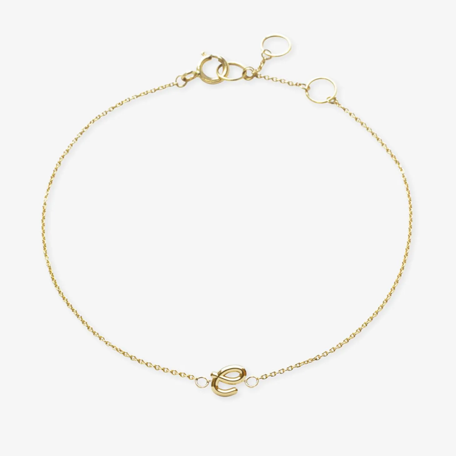 Love Letter - 18Ct Gold, Initial Chain Bracelet^The Alkemistry Best Sale