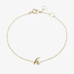 Love Letter - 18Ct Gold, Initial Chain Bracelet^The Alkemistry Best Sale