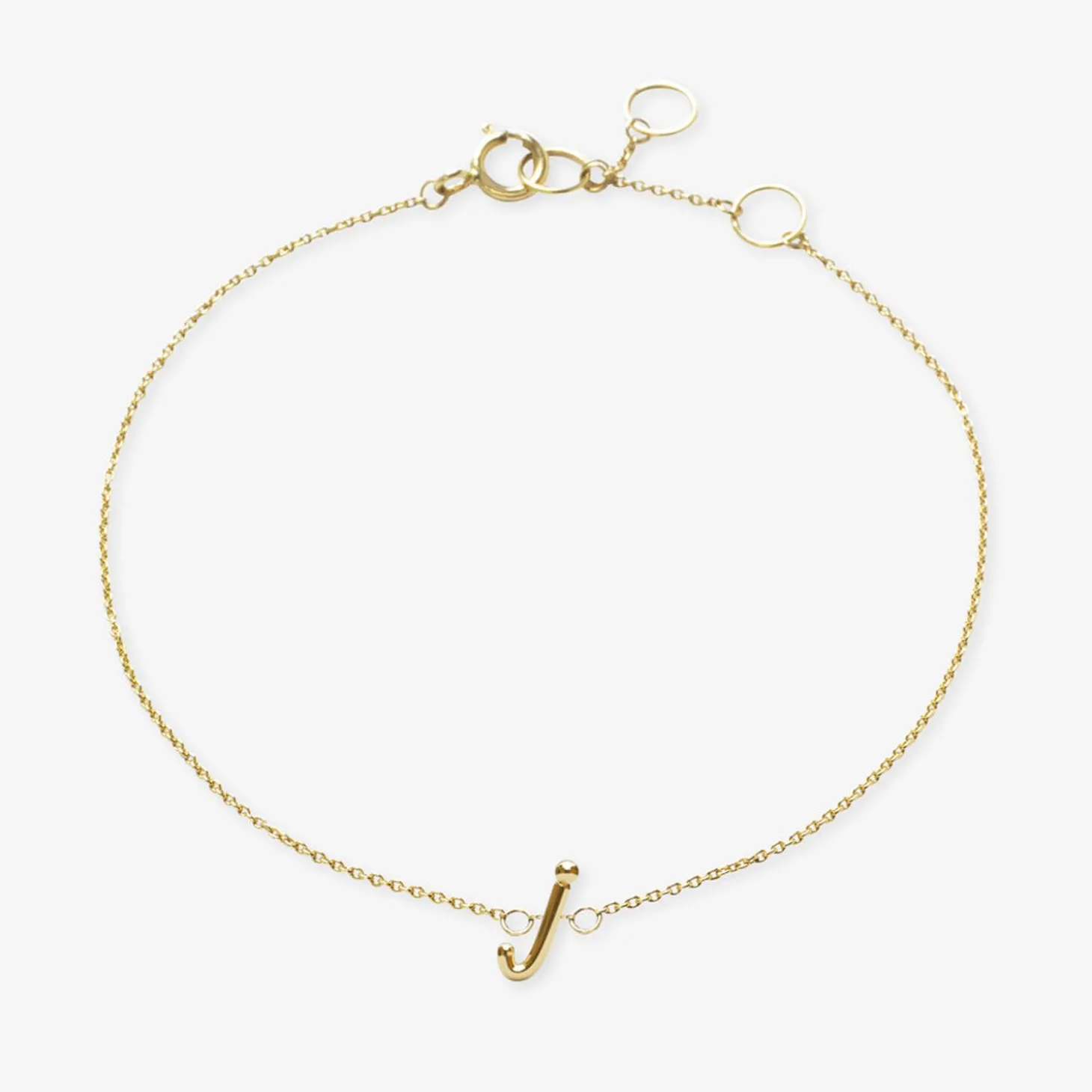 Love Letter - 18Ct Gold, Initial Chain Bracelet^The Alkemistry Best Sale