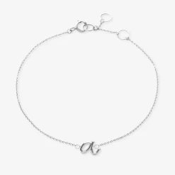 Love Letter - 18Ct Gold, Initial Chain Bracelet^The Alkemistry Best