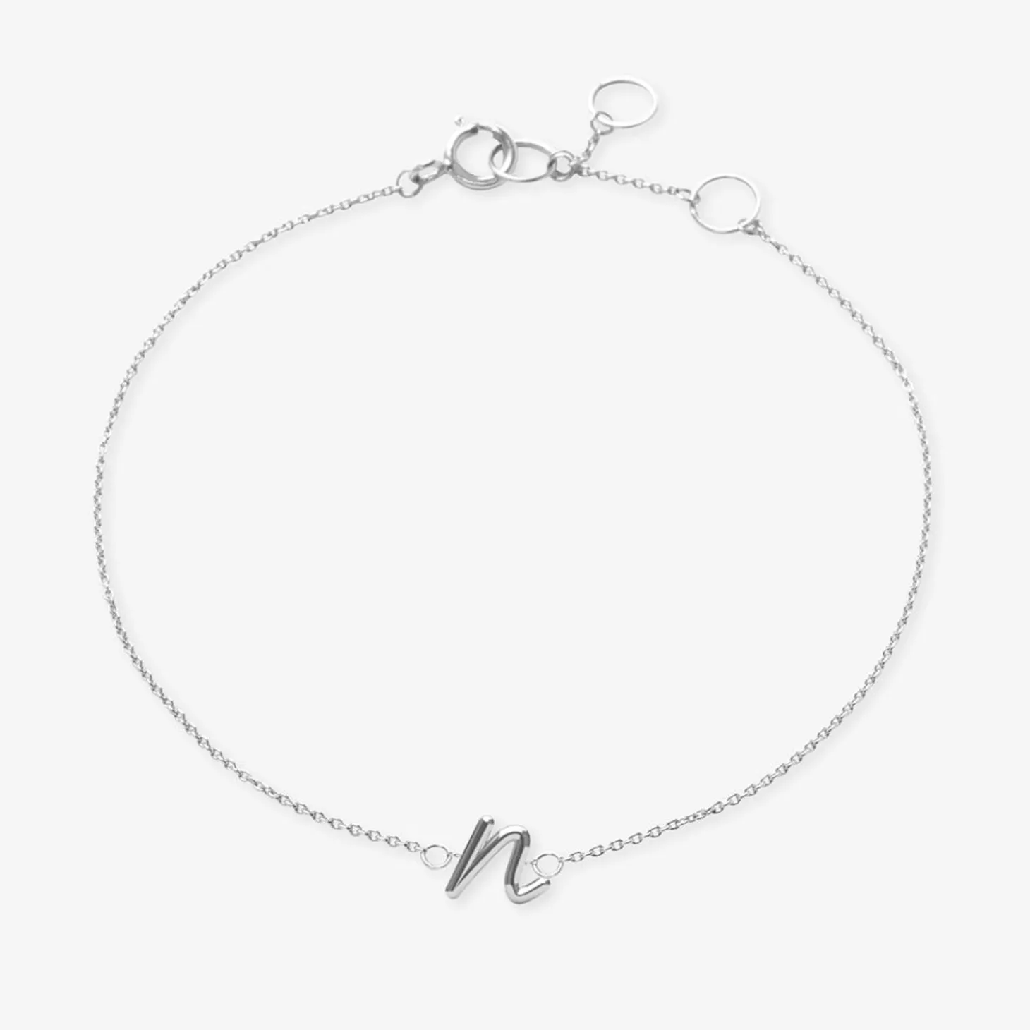 Love Letter - 18Ct Gold, Initial Chain Bracelet^The Alkemistry Best
