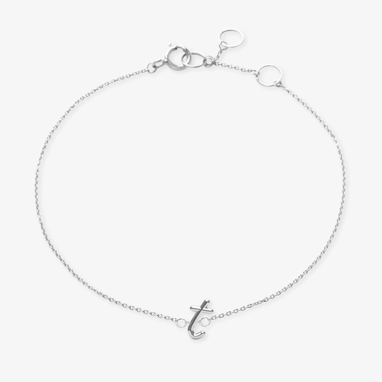 Love Letter - 18Ct Gold, Initial Chain Bracelet^The Alkemistry Best