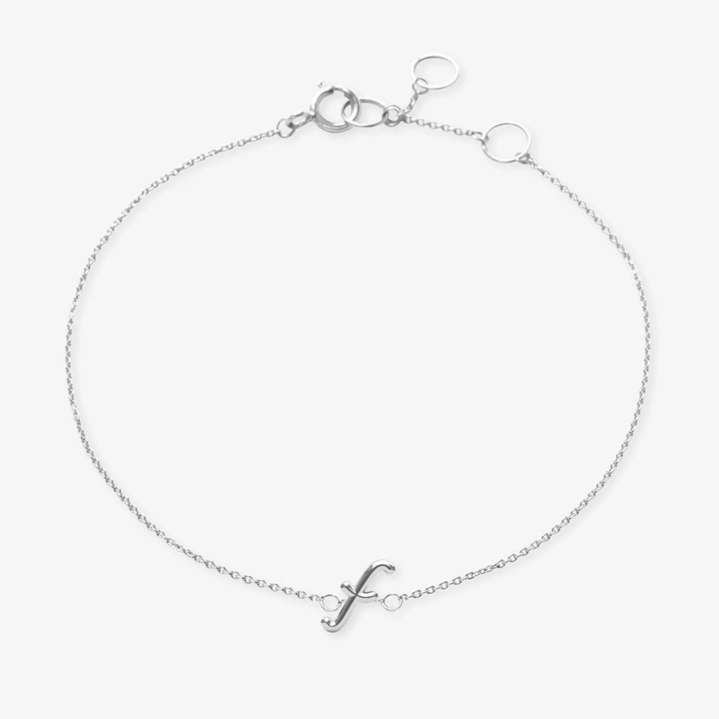 Love Letter - 18Ct Gold, Initial Chain Bracelet^The Alkemistry Best