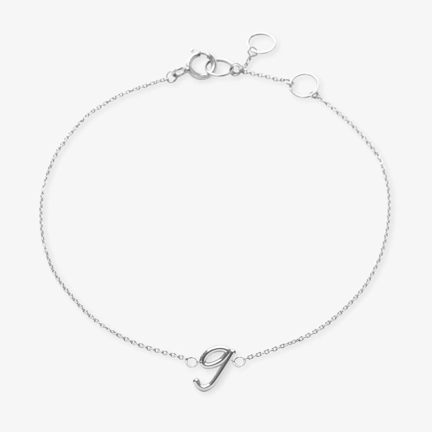 Love Letter - 18Ct Gold, Initial Chain Bracelet^The Alkemistry Best