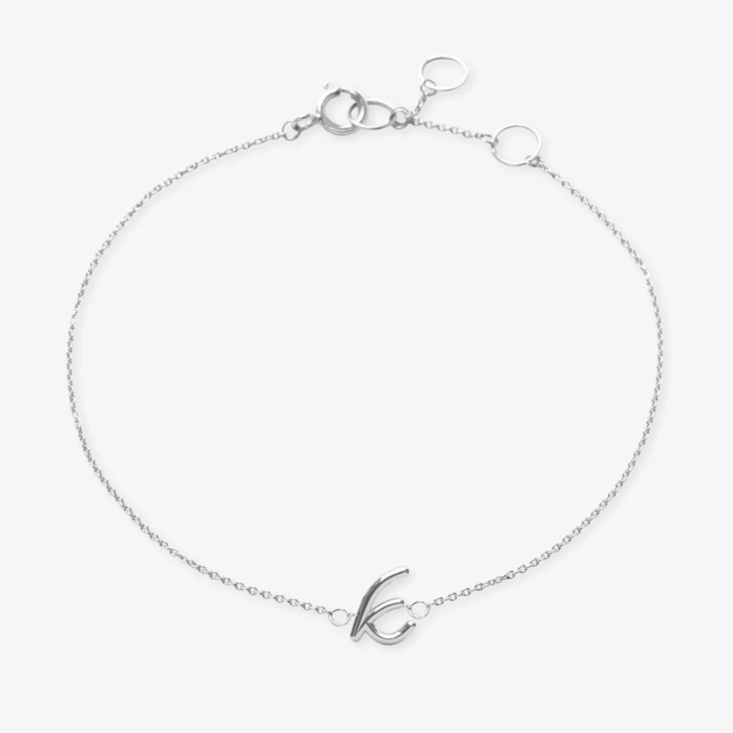 Love Letter - 18Ct Gold, Initial Chain Bracelet^The Alkemistry Best