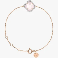 Morganne Bello 18Ct Rose Gold Pink Quartz And Diamond Bracelet^The Alkemistry Flash Sale