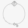 Morganne Bello 18Ct White Gold Victoria Clover Diamond Mother Of Pearl Bracelet^The Alkemistry Best Sale