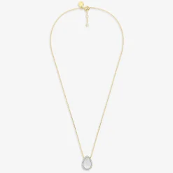 Morganne Bello 18Ct Yellow Gold Alma Pear Mother Of Pearl Diamond Necklace^The Alkemistry Hot