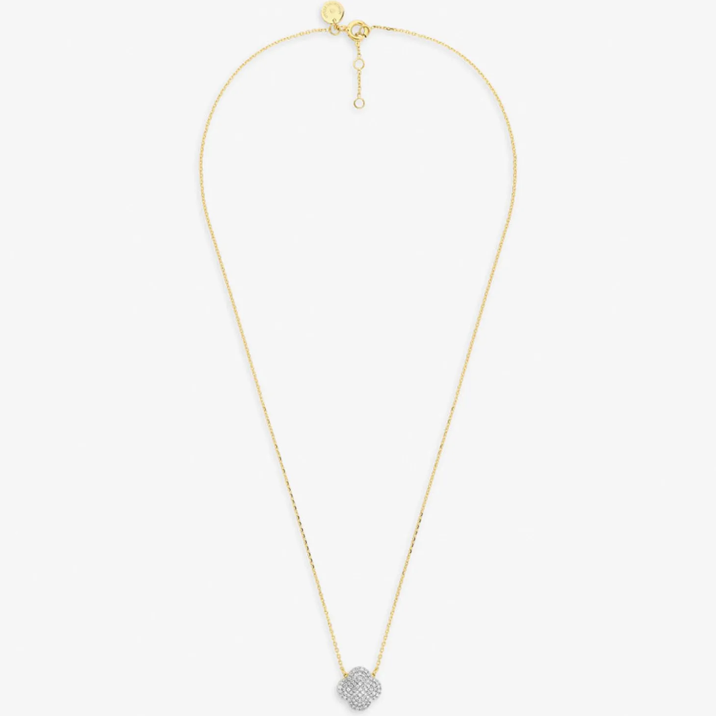 Morganne Bello 18Ct Yellow Gold Change Clover Diamond Necklace^The Alkemistry Cheap