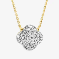 Morganne Bello 18Ct Yellow Gold Change Clover Diamond Necklace^The Alkemistry Cheap