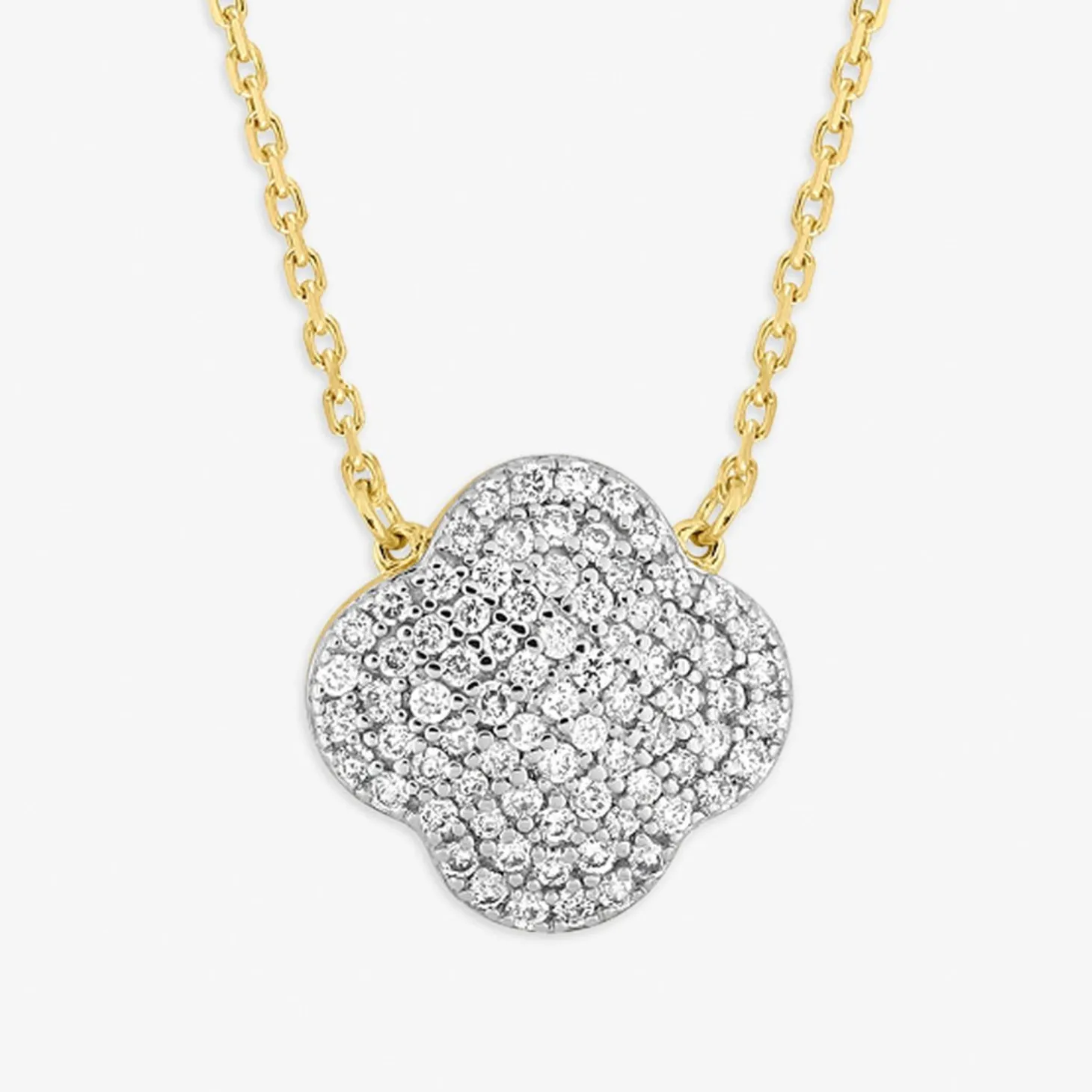 Morganne Bello 18Ct Yellow Gold Change Clover Diamond Necklace^The Alkemistry Cheap