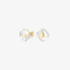 Morganne Bello 18Ct Yellow Gold Victoria Clover Mother Of Pearl Studs (Pair)^The Alkemistry Fashion