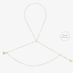 Nude Shimmer - 18Ct Gold, Fine Shimmer Double Hand Bracelet^The Alkemistry Flash Sale