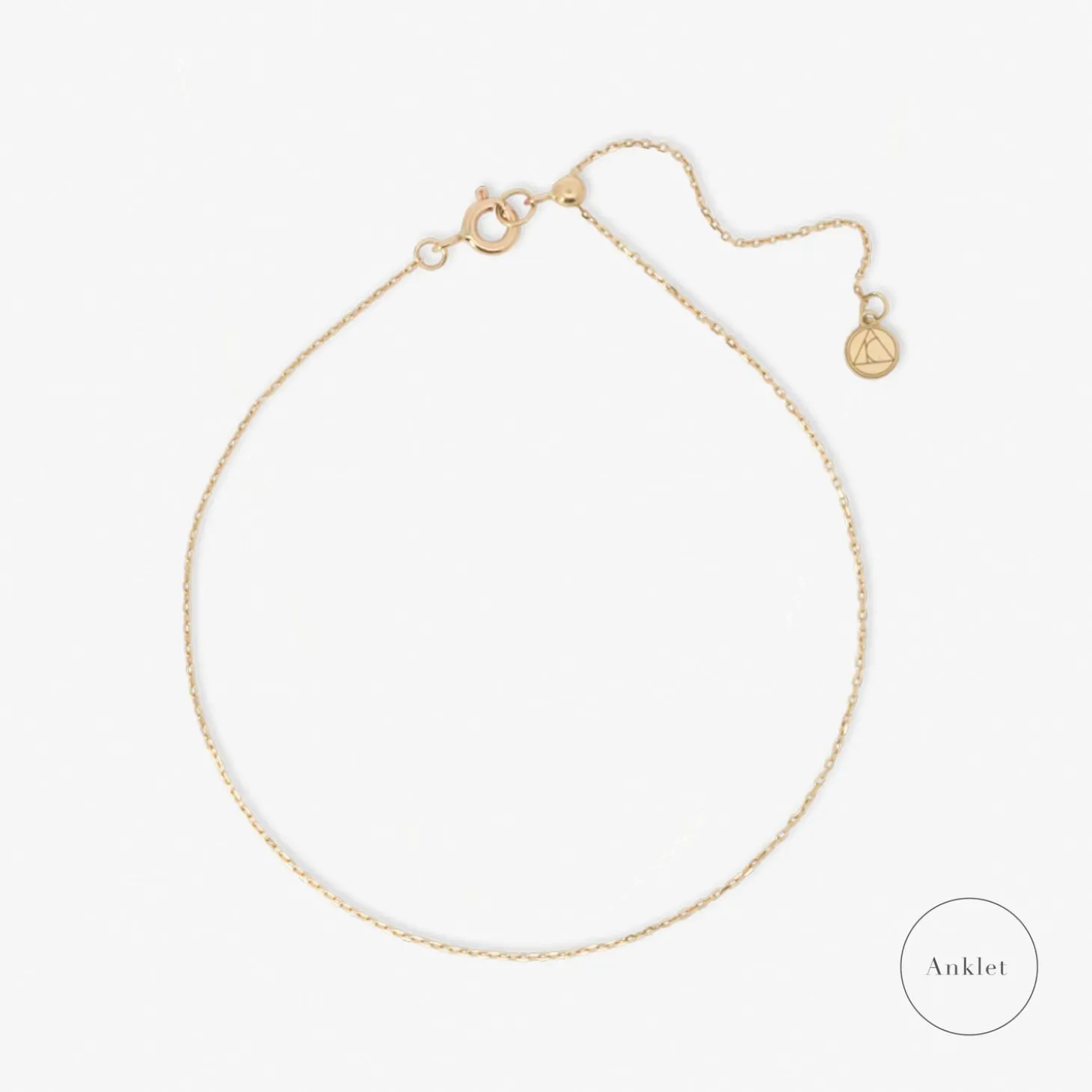 Nude Shimmer - 18Ct Gold, Fine Shimmer Adjustable Anklet^The Alkemistry Best Sale