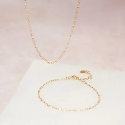 Nude Shimmer - 18Ct Gold, Medium Shimmer 20" Necklace^The Alkemistry Best Sale