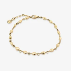 Nude Shimmer - 18Ct Gold, Medium Pear Tennis Bracelet^The Alkemistry Sale
