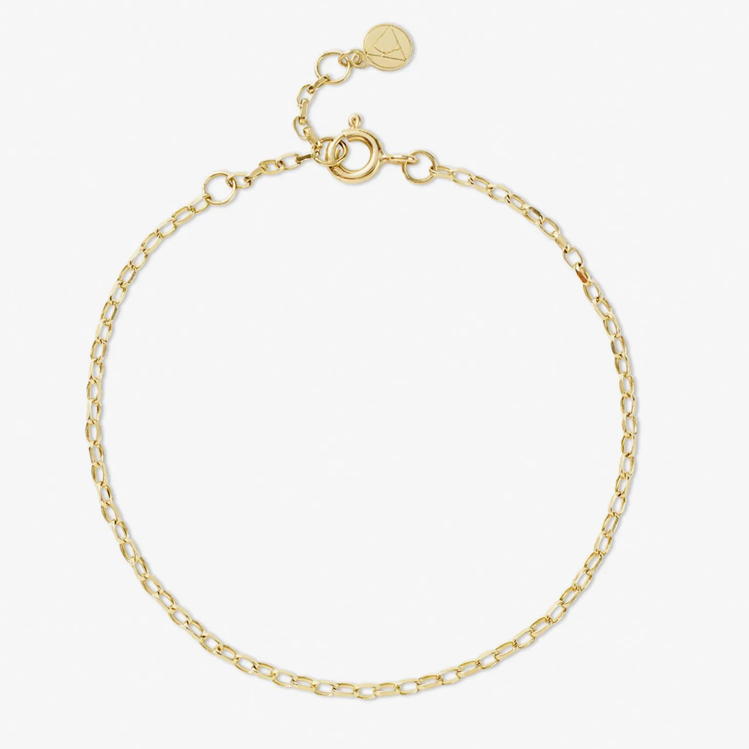 Nude Shimmer - 18Ct Gold, Medium Shimmer Anklet^The Alkemistry Clearance