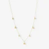 Nude Shimmer - 18Ct Gold, Multi Size Pear Drop Fine Shimmer Necklace^The Alkemistry Cheap