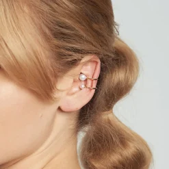 Poppy Finch 14Ct Yelllow Gold Double Pearl Ear Cuff (Single)^The Alkemistry Best Sale