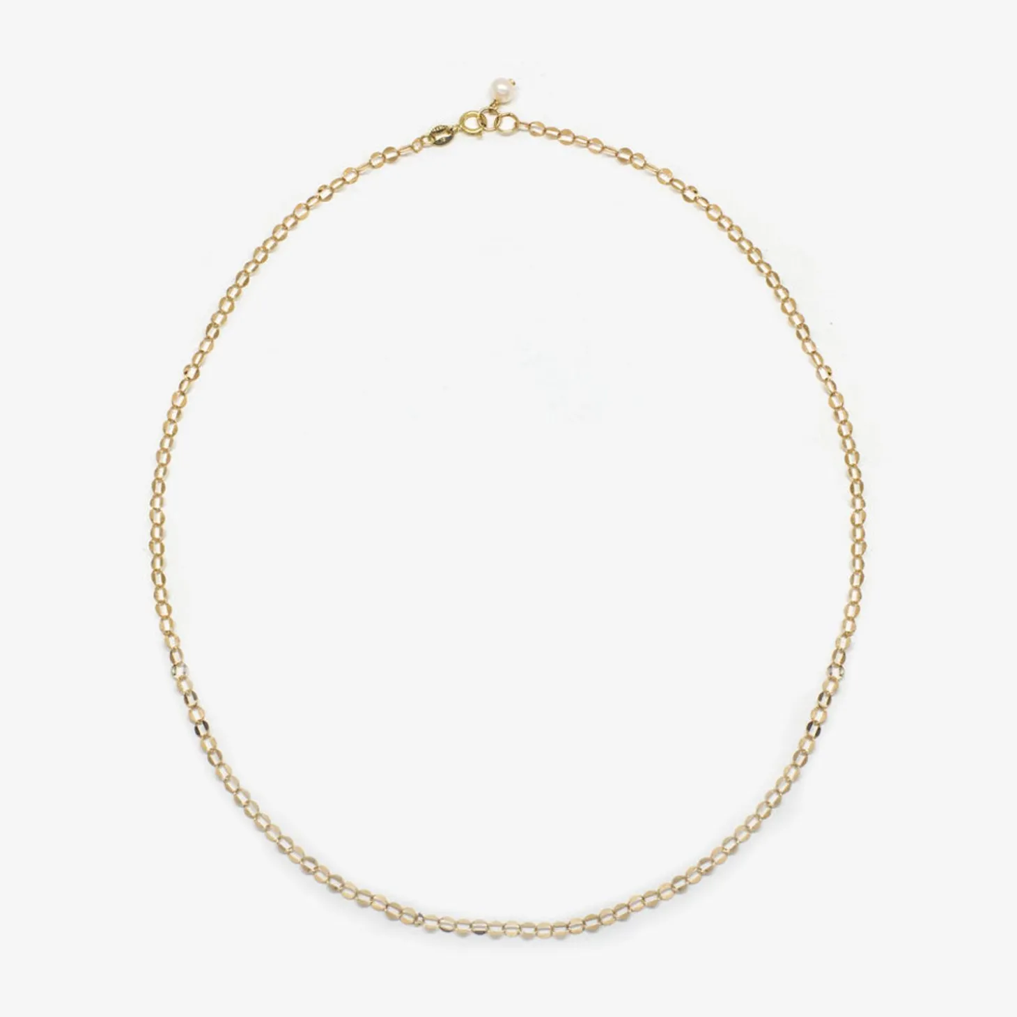 Poppy Finch 14Ct Yellow Gold And Oval Shimmer Necklace^The Alkemistry Discount
