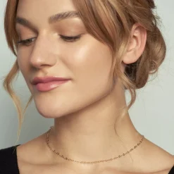 Poppy Finch 14Ct Yellow Gold And Oval Shimmer Necklace^The Alkemistry Discount