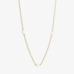 Poppy Finch 14Ct Yellow Gold And Spaced Pearl Shimmer Necklace^The Alkemistry Fashion