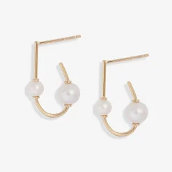 Poppy Finch 14Ct Yellow Gold And Pearl Wrap Earrings (Pair)^The Alkemistry Discount