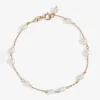 Poppy Finch 14Ct Yellow Gold Keshi Pearl Spaced Bracelet^The Alkemistry Fashion