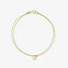 Poppy Finch 14Ct Yellow Gold Double Chain Pearl Drop Bracelet^The Alkemistry Hot