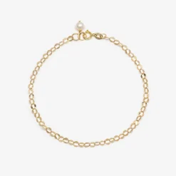 Poppy Finch 14Ct Yellow Gold Oval Shimmer Bracelet^The Alkemistry Clearance