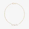 Poppy Finch 14Ct Yellow Gold Triple Pearl Bracelet^The Alkemistry Hot