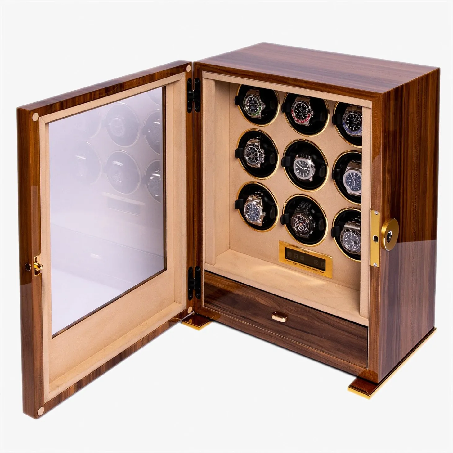 Rapport Paramount Nine Watch Winder - Walnut^The Alkemistry New