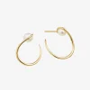 Ruifier 18Ct Yellow Gold Morning Dew Akoya Pearl Hoop Earrings (Pair)^The Alkemistry Store