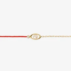 Ruifier 18Ct Yellow Gold Morning Dew Akoya Pearl And Diamond Red Thread And Chain Bracelet^The Alkemistry Flash Sale