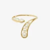 Ruifier 18Ct Yellow Gold Morning Dew Droplet 8 Pearl Ring^The Alkemistry New