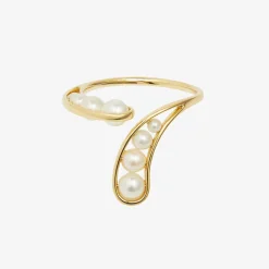 Ruifier 18Ct Yellow Gold Morning Dew Droplet 8 Pearl Ring^The Alkemistry New