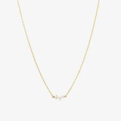 Ruifier 18Ct Yellow Gold Scintella Alpha Ray 3 Diamond Chain Necklace^The Alkemistry Outlet