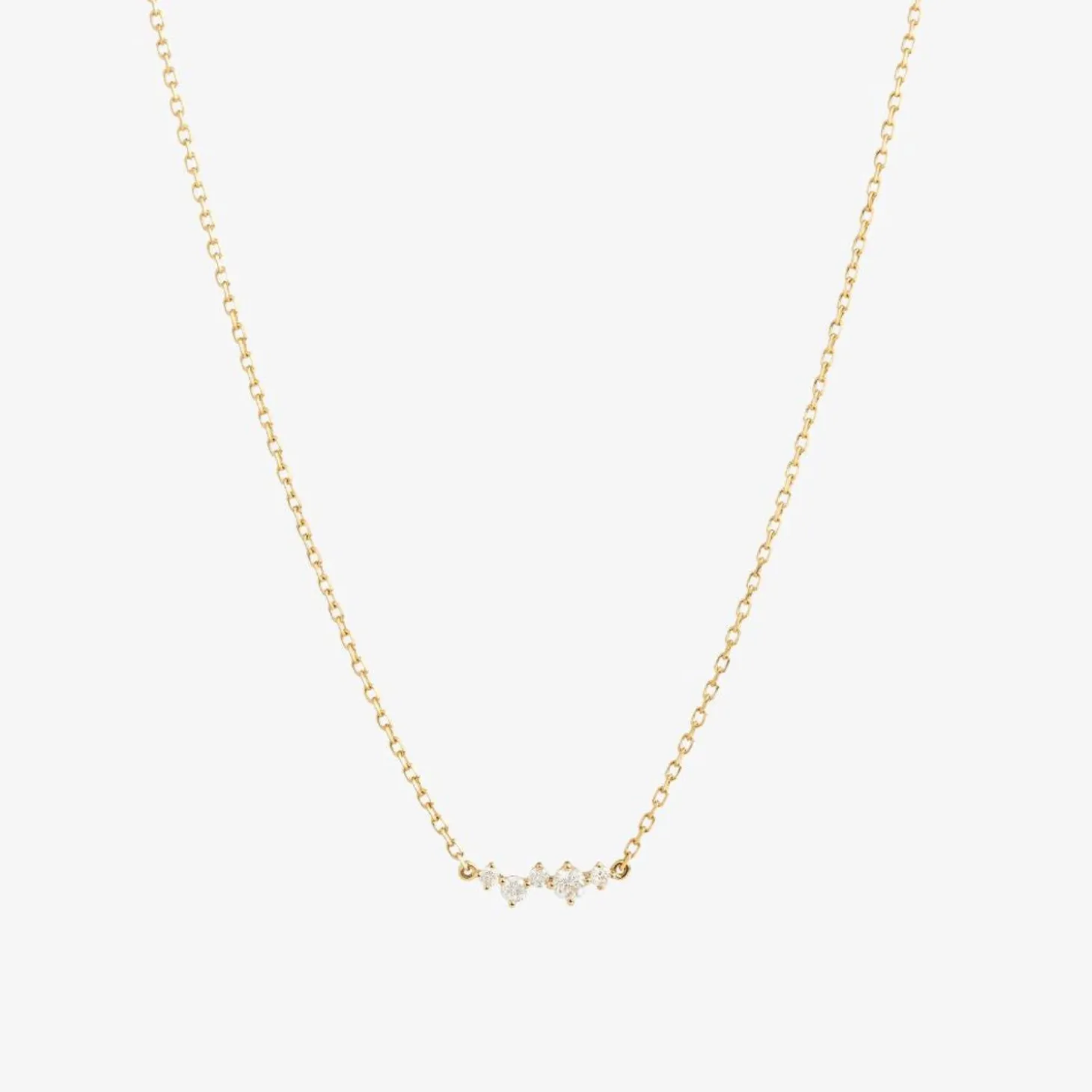 Ruifier 18Ct Yellow Gold Scintilla Alpha Ray 5 Diamond Chain Necklace^The Alkemistry Sale