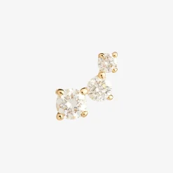 Ruifier 18Ct Yellow Gold Scintilla Trio Ray Diamond Stud Earring (Single)^The Alkemistry Best Sale