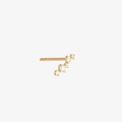 Ruifier 18Ct Yellow Gold Scintilla Alpha Ray 5 Diamond Stud Earring (Single)^The Alkemistry Outlet