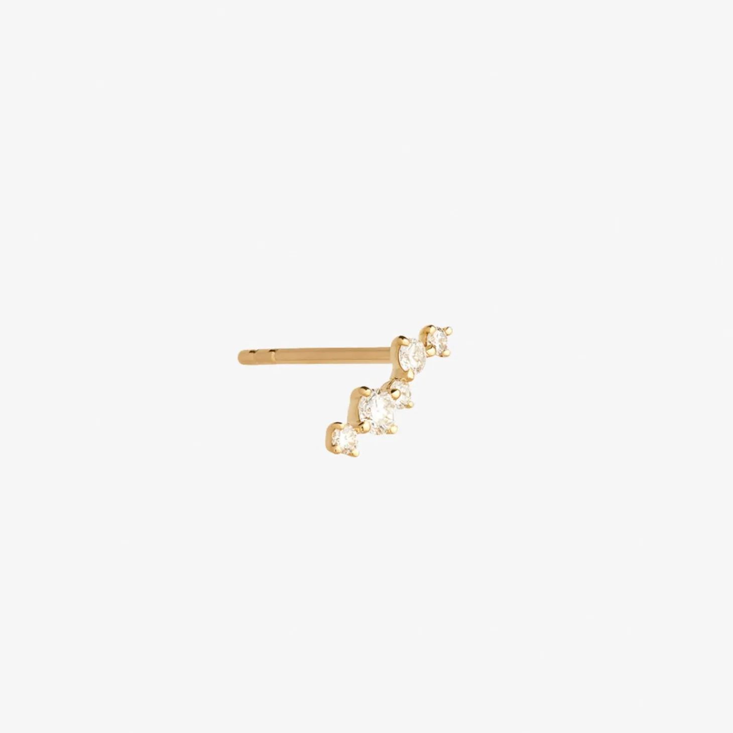 Ruifier 18Ct Yellow Gold Scintilla Alpha Ray 5 Diamond Stud Earring (Single)^The Alkemistry Outlet
