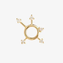Ruifier 18Ct Yellow Gold Scintilla Sigma Orb 5 Diamond Stud Earring (Single)^The Alkemistry Best