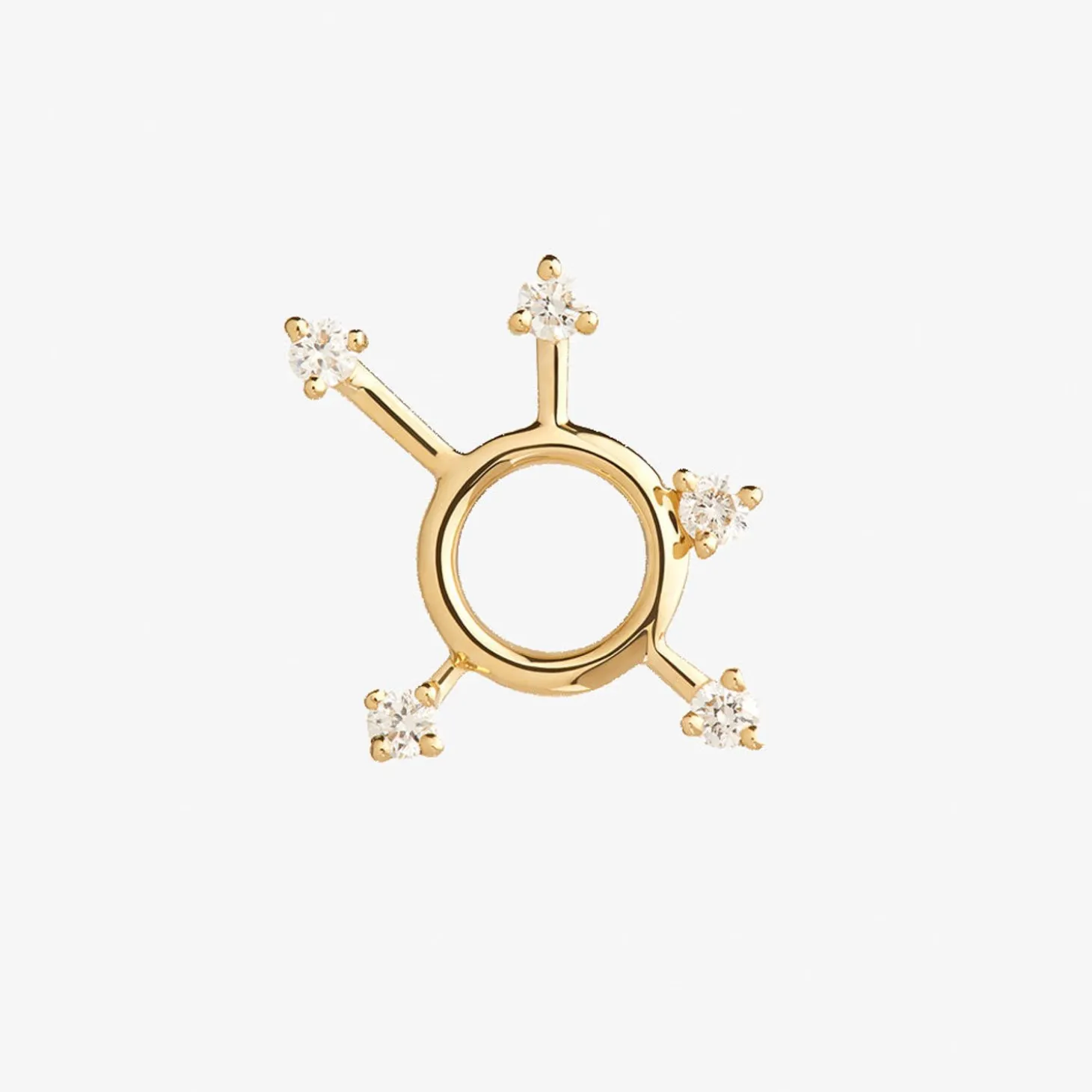 Ruifier 18Ct Yellow Gold Scintilla Sigma Orb 5 Diamond Stud Earring (Single)^The Alkemistry Best