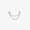 Suncatcher - 18Ct Gold, Double Diamond Chain Earring (Single)^The Alkemistry Discount
