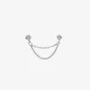 Suncatcher - 18Ct Gold, Double Diamond Chain Earring (Single)^The Alkemistry Outlet