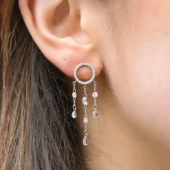 Suncatcher - 18Ct Gold, Large Diamond Pave Chandelier Earring (Single)^The Alkemistry Clearance