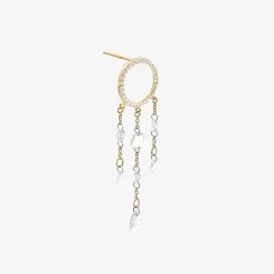 Suncatcher - 18Ct Gold, Large Diamond Pave Chandelier Earring (Single)^The Alkemistry Sale