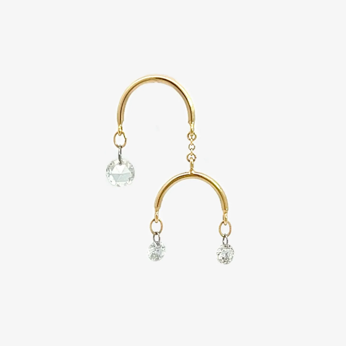 Suncatcher - 18Ct Gold, Mobile Diamond Chandelier Earring (Single)^The Alkemistry Cheap