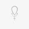 Suncatcher - 18Ct Gold, Pave Pear Triple Pear Drop Earring (Single)^The Alkemistry Fashion